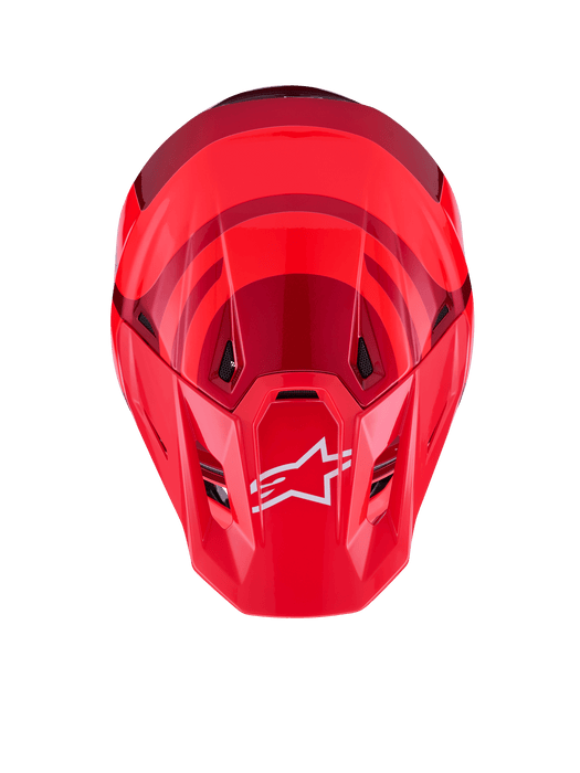 Alpinestars SM7 Core Helmet Ece06 Red Glossy Top Two Moto