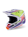 Alpinestars SM7 Fuse Helmet Ece06 White Fluro-Yellow Purple Glossy Top Two Moto