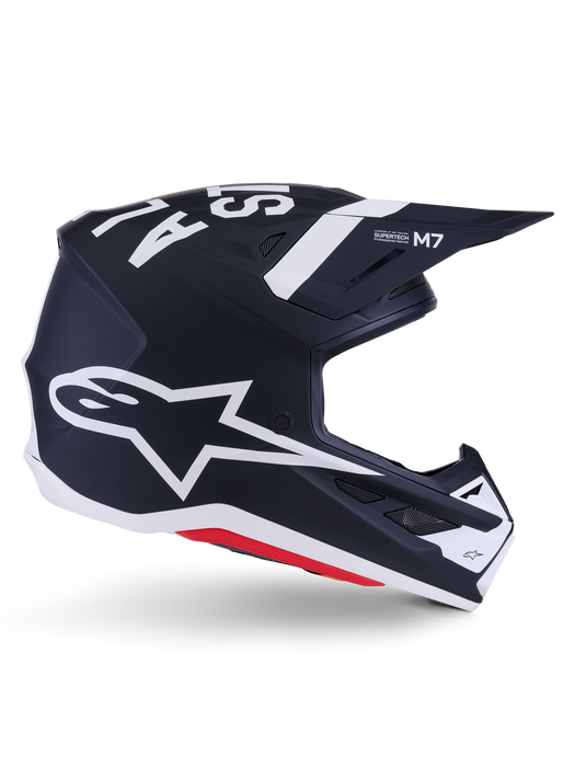 Alpinestars SM7 Dasher Helmet Ece06 Black White Matt Top Two Moto