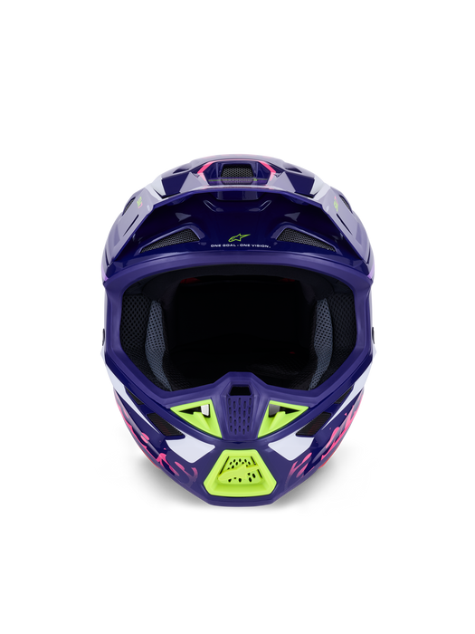 Alpinestars SM7 Deed Helmet Ece06 Purple Pink Glossy Top Two Moto