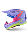 Alpinestars SM10 Jett Lawrence R01 Helmet Purple Fluro-Pink Fluro-Yellow Glossy Top Two Moto
