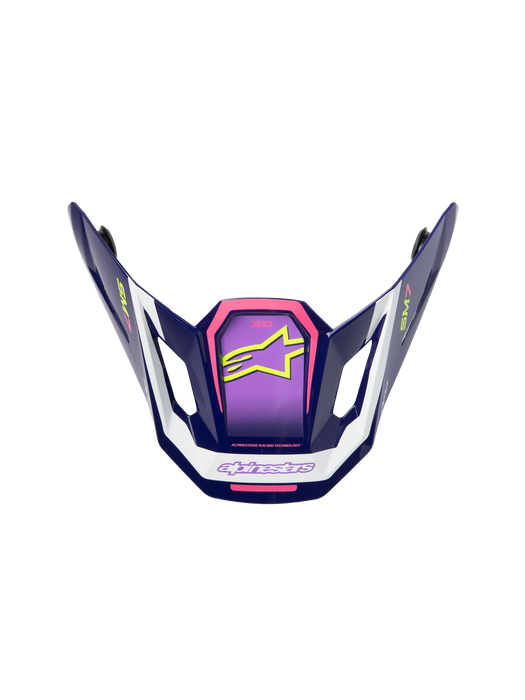 Alpinestars SM7 Deed Visor Ece06 Purple Pink Glossy Top Two Moto
