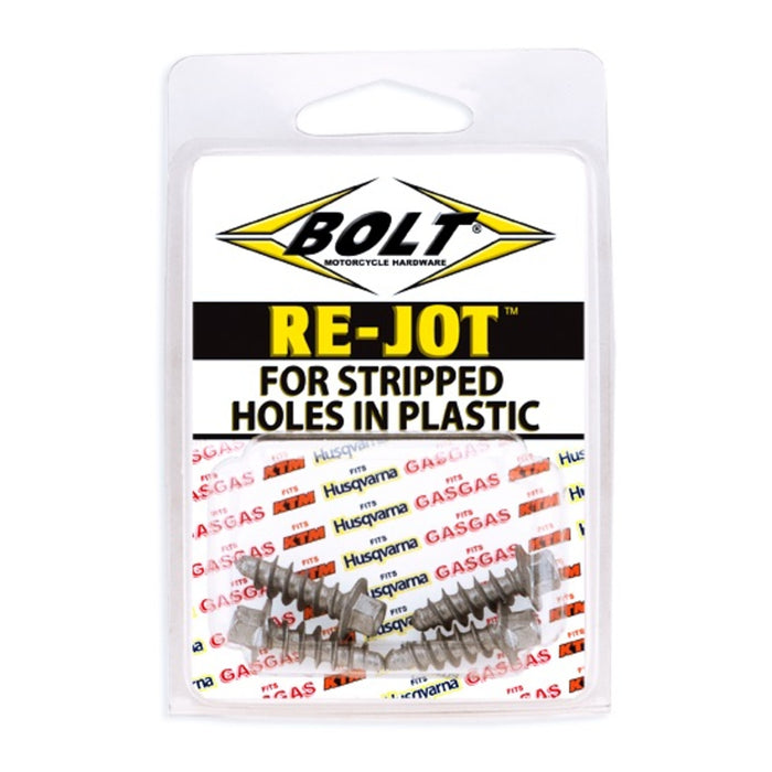 Bolt Re-Jot Body Panel Screws - For Stripped Holes in Plastics