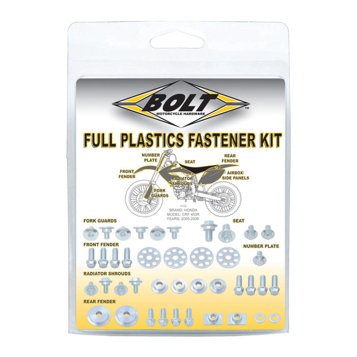 Bolt Plastics Fastener Kit Yamaha YZ250F '10-'13