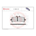 Brembo Upgrade Brake Pad Carbon Ceramic Front 07BB37RC