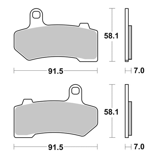 Brembo Prime Brake Pad Sinter Rear 07HD17SP
