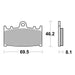Brembo Prime Brake Pad Sinter Front 07KA13SA