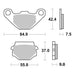 Brembo Prime Brake Pad Sinter Front 07KS04SD