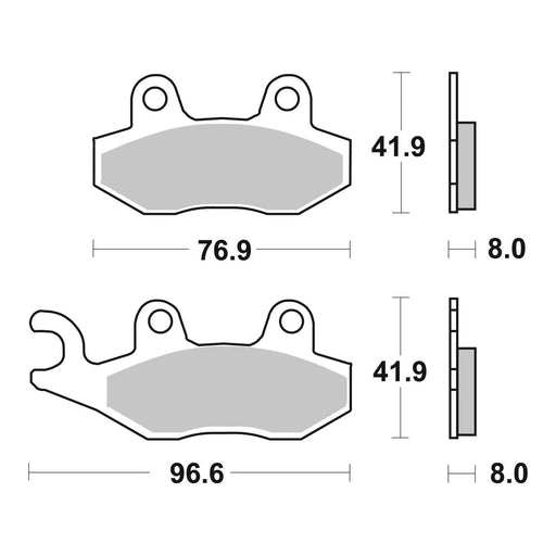 Brembo Prime Brake Pad Sinter Rear 07SU12SP