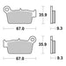 Brembo Prime Brake Pad Sinter Rear 07YA41SD