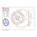 Brembo Prime Brake Disc Serie Oro Rear 68B407E0