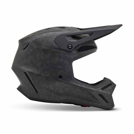 Fox V3 RS Carbon Solid Helmet MT BLK Fox