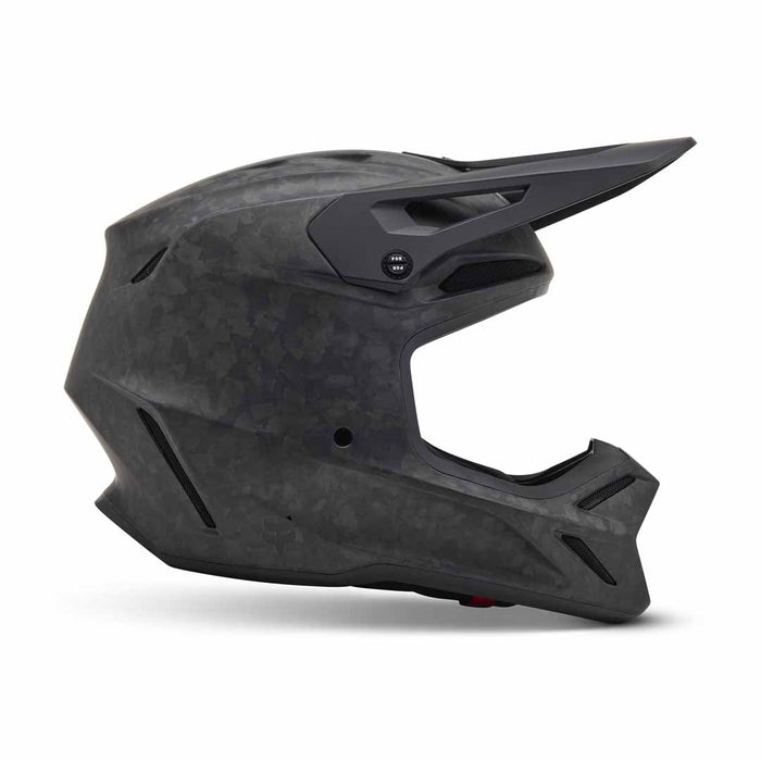 Fox V3 Rs Carbon Solid Helmet - MattBlk