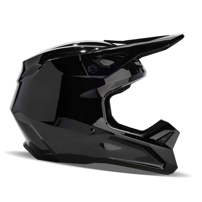 Fox V1 Solid Helmet BLK Fox