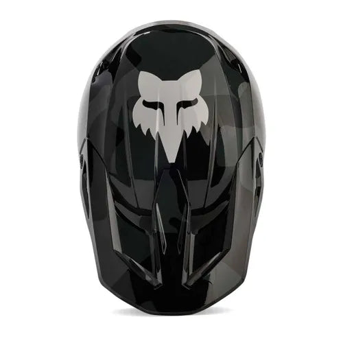 YOUTH V1 BNKR HELMET BLACK CAMO Fox