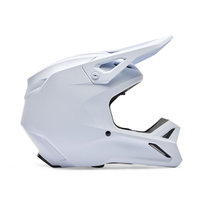 Fox Youth V1 Solid Helmet MT WHT Fox