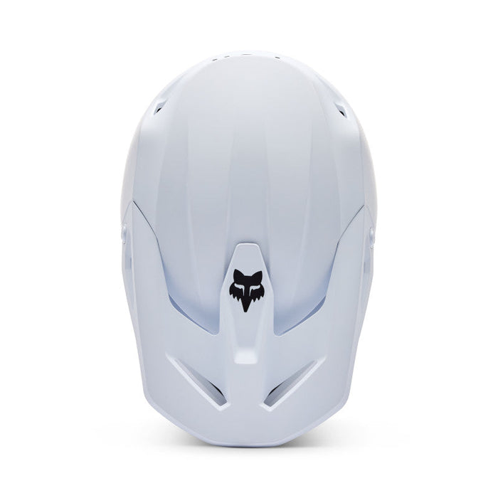 Fox Youth V1 Solid Helmet MT WHT Fox