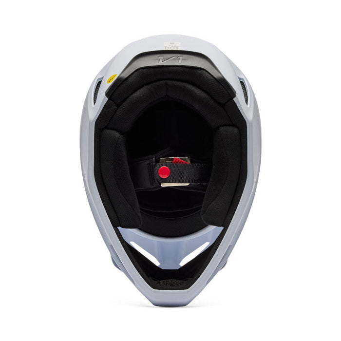 Fox Youth V1 Solid Helmet MT WHT Fox