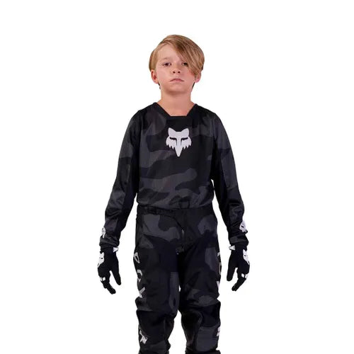 YOUTH 180 BNKR JERSEY BLACK CAMO Fox