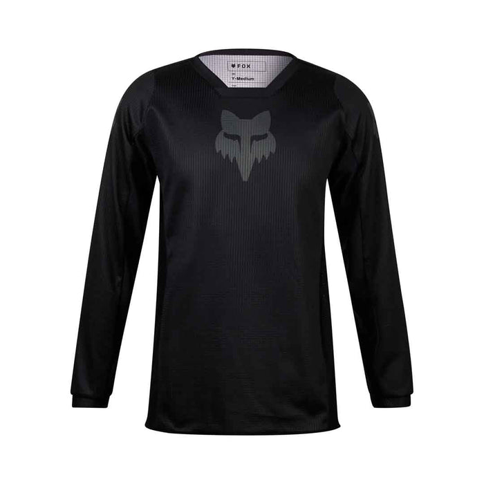 Fox Yth Blackout Jersey - Blk/Blk