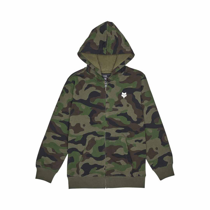 Fox Yth Fox Head Camo Flc Zip - BlkCam