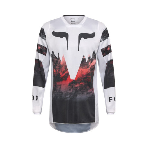 Fox 180 Kairos Jersey WHT/FLO RED Fox