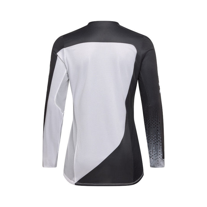 Fox Womens Flexair Fracture Jersey WHT/BLK Fox