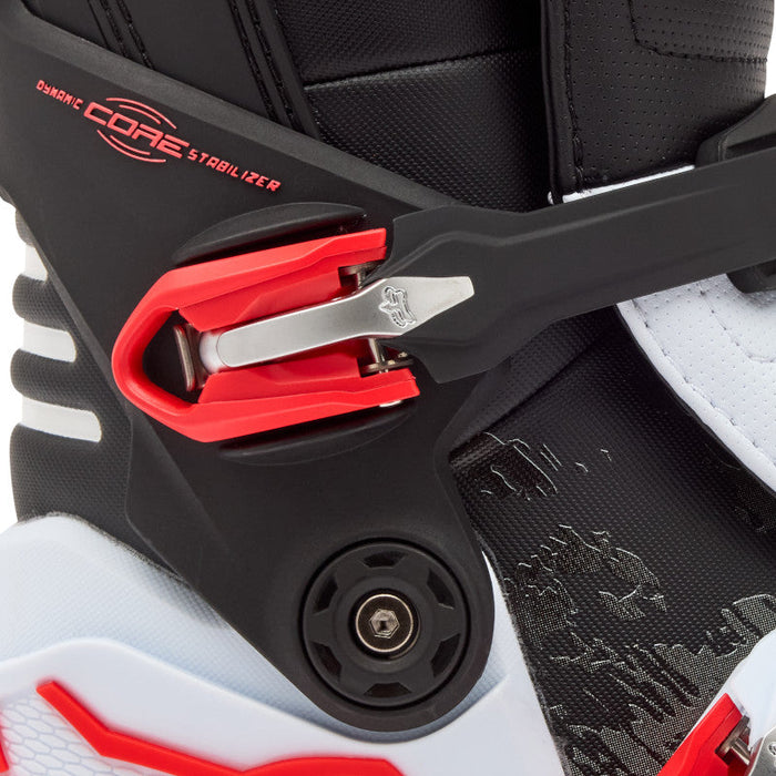 Fox Motion Boot - Wht/Flo Red