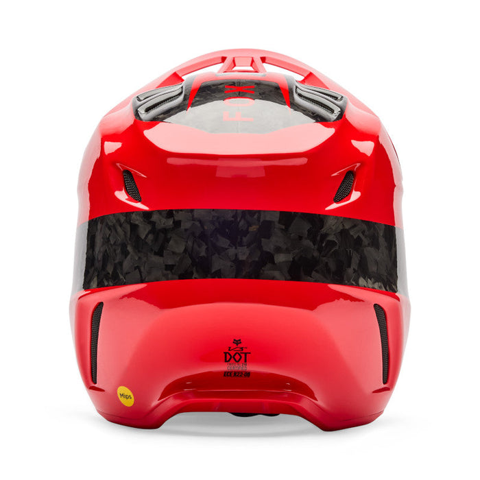 Fox V3 Rs Fracture Helmet - Flo Red
