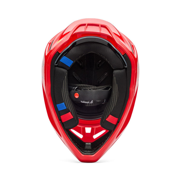 Fox V3 Rs Fracture Helmet - Flo Red