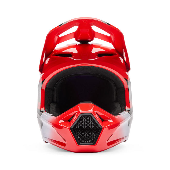 Fox V1 Shield Helmet FLO RED Fox