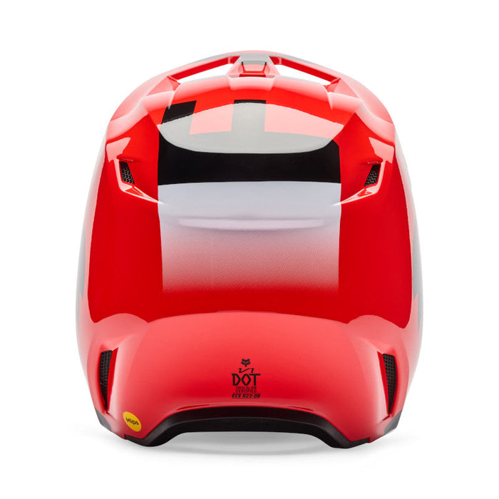 Fox V1 Shield Helmet FLO RED Fox