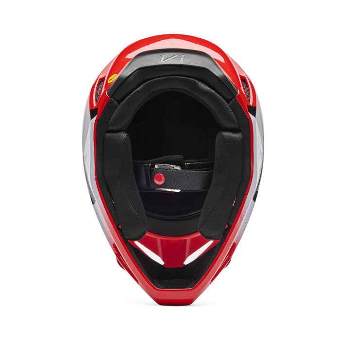 Fox V1 Shield Helmet FLO RED Fox