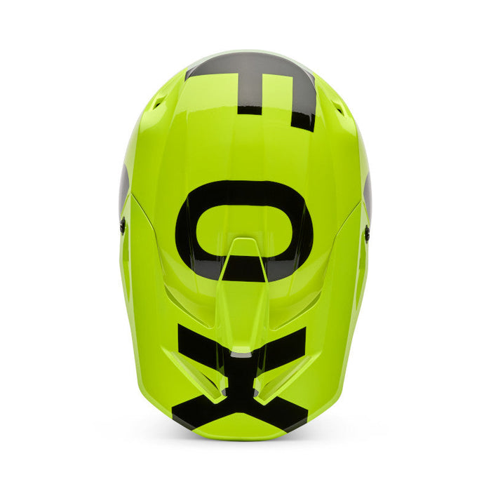 Fox V1 Shield Helmet FLO YLW Fox