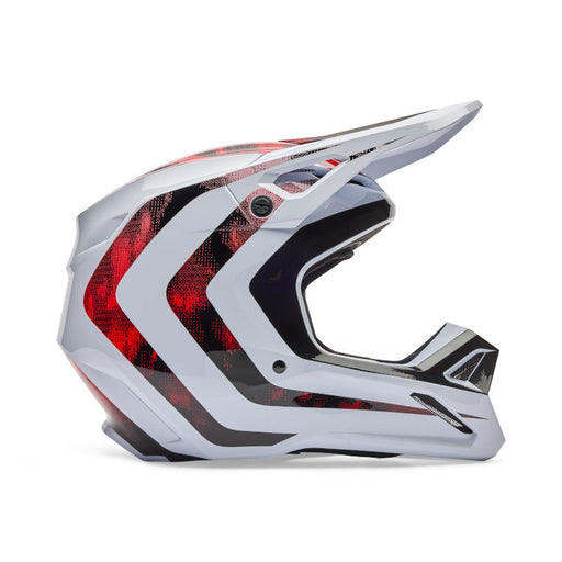 Fox V1 Kairos Helmet WHT/FLO RED Fox