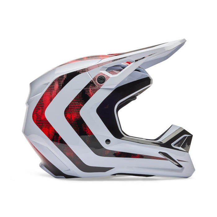 Fox V1 Kairos Helmet WHT/FLO RED Fox