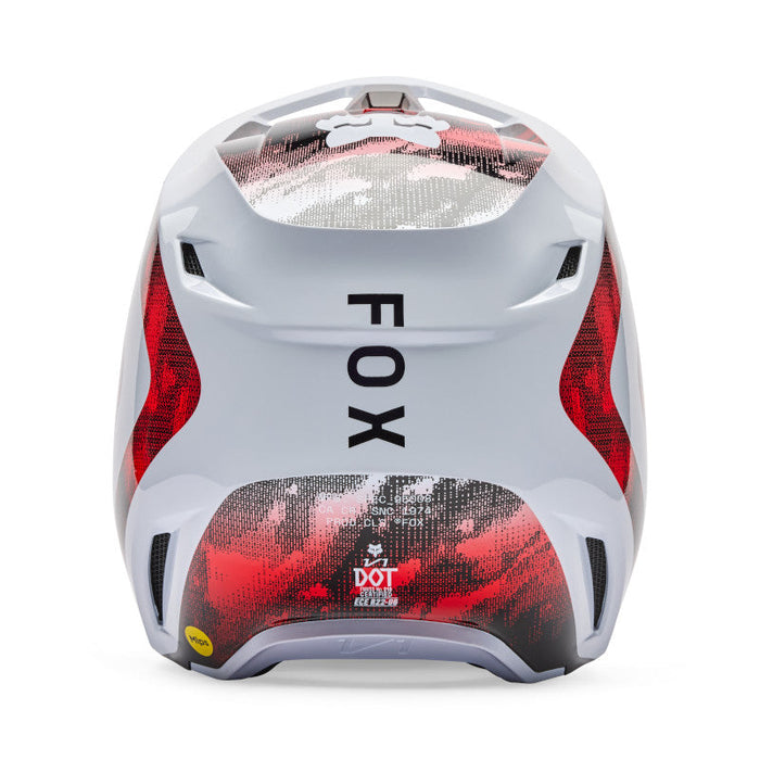 Fox V1 Kairos Helmet WHT/FLO RED Fox