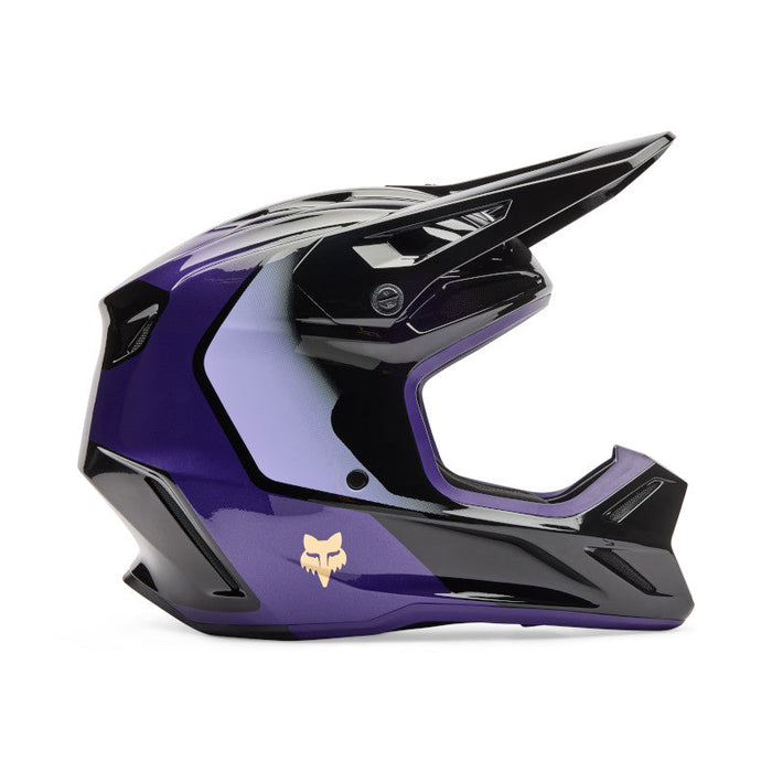 Fox V3 Drip Helmet - Black/Purple