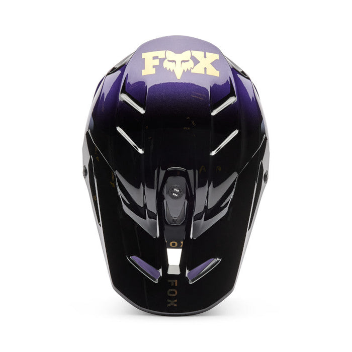Fox V3 Drip Helmet - Black/Purple