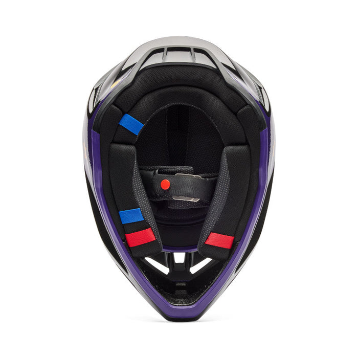 Fox V3 Drip Helmet - Black/Purple