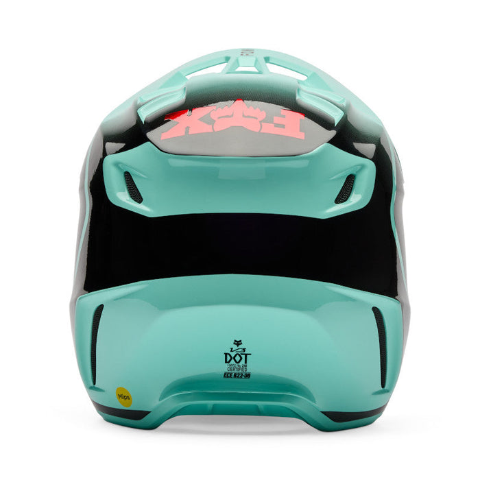 Fox V3 Drip Helmet - Turquoise