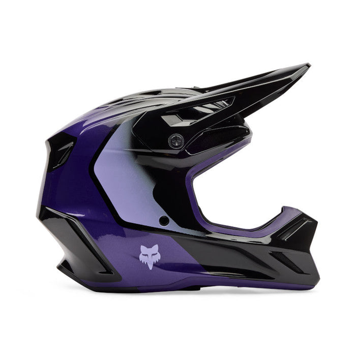 Fox Yth V3 Spire Helmet - Black/Purple