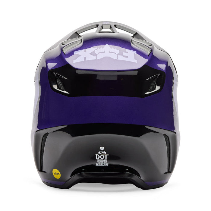Fox Yth V3 Spire Helmet - Black/Purple