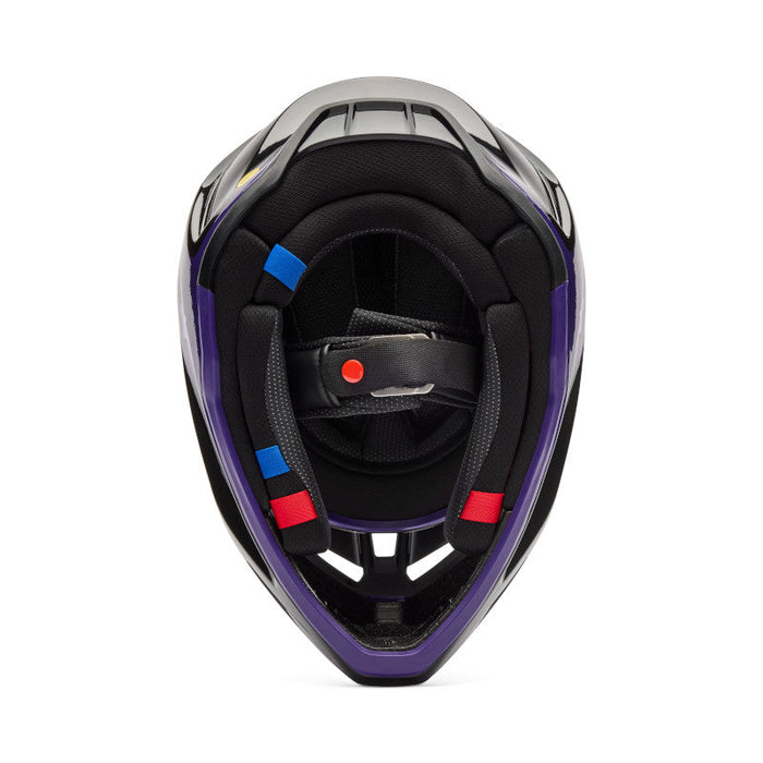 Fox Yth V3 Spire Helmet - Black/Purple
