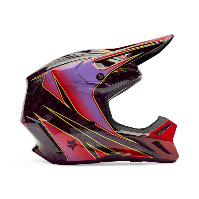 Fox V3 Rs Canvas Helmet - Red