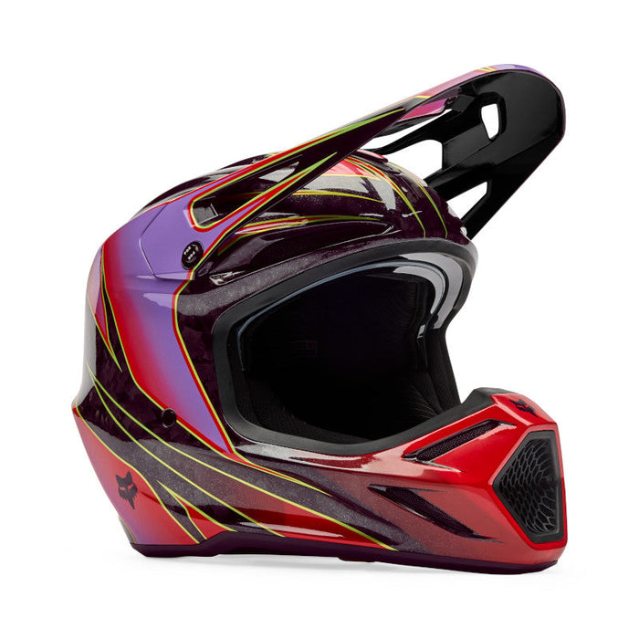 Fox V3 Rs Canvas Helmet - Red