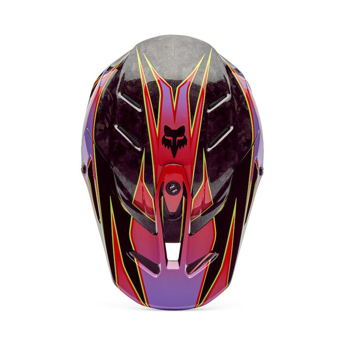 Fox V3 Rs Canvas Helmet - Red