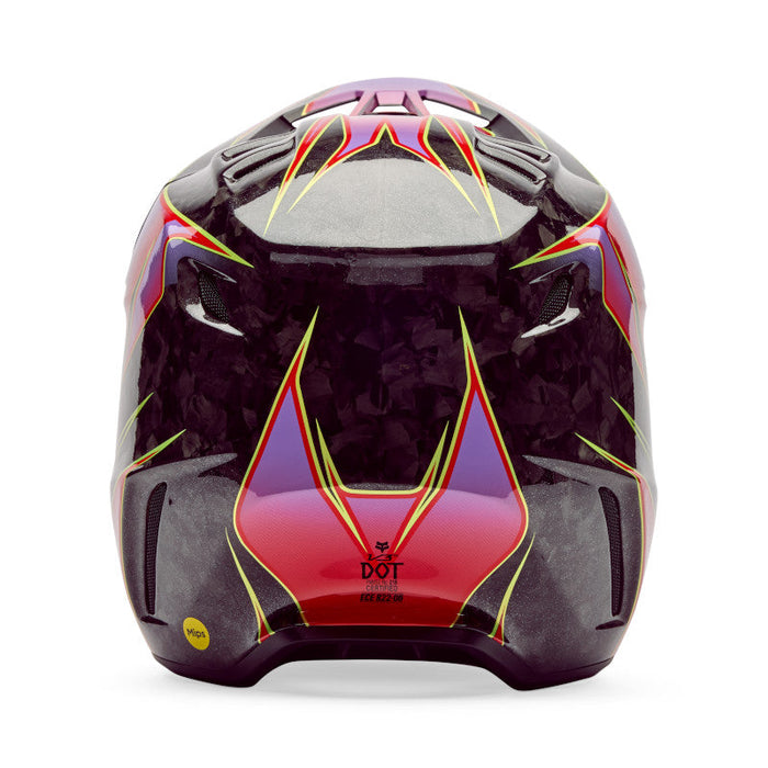Fox V3 Rs Canvas Helmet - Red