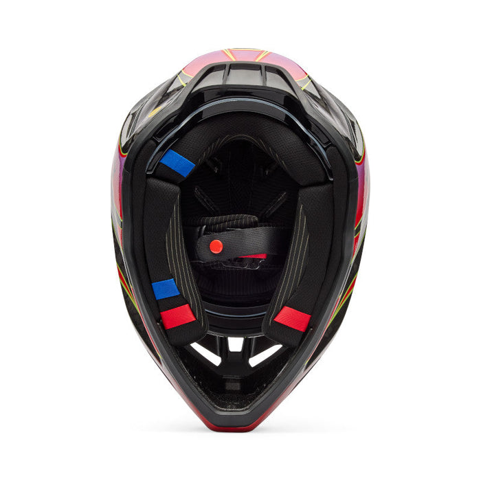 Fox V3 Rs Canvas Helmet - Red