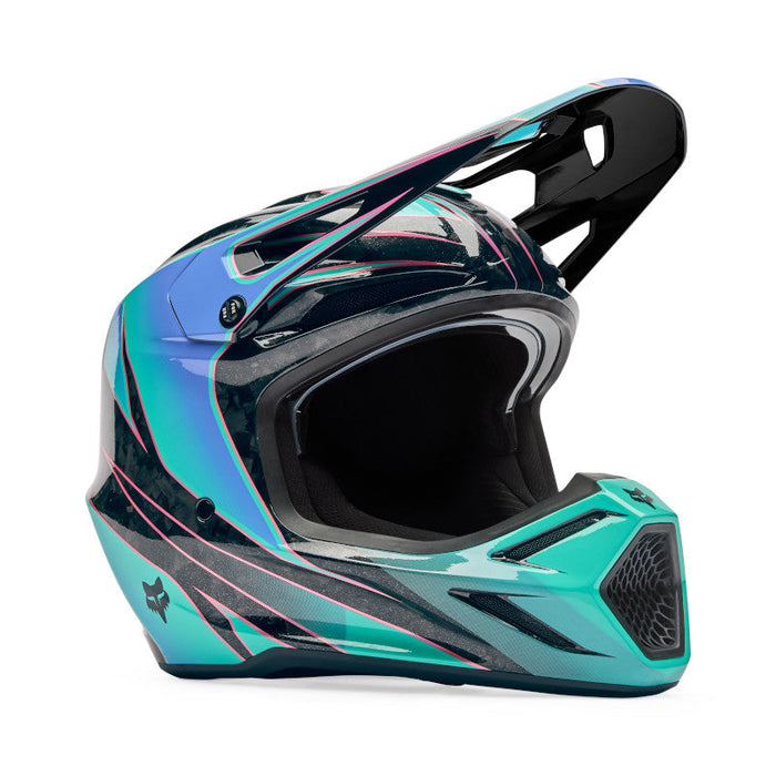 Fox V3 Rs Canvas Helmet - Aqua